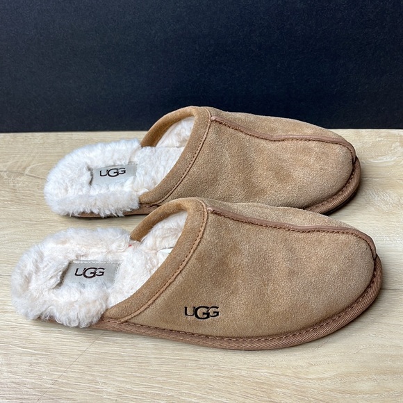 UGG Pearle Faux Fur Lined Scuff Slippers womens size 7 US - Picture 2 of 8